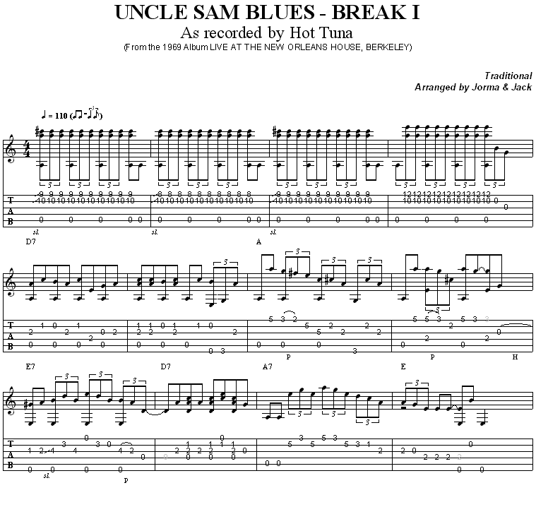 Uncle Sam Blues - Break 1